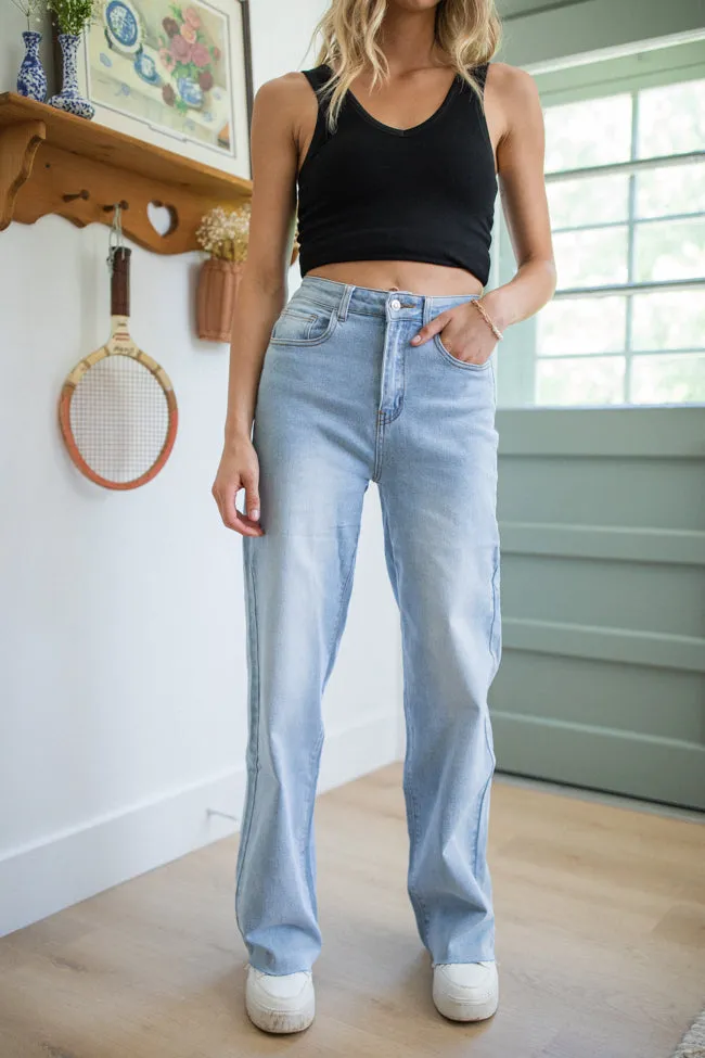 Kelsea Light Wash Wide Leg Tall Jeans SALE sold by Pink Lily product image thumbnail 2