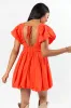 Almost Daylight Red Bubble Hem Mini Dress SALE sold by Pink Lily