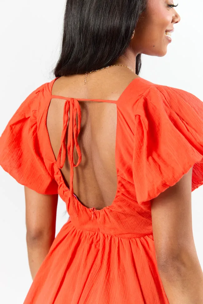 Almost Daylight Red Bubble Hem Mini Dress FINAL SALE sold by Pink Lily product image thumbnail 5