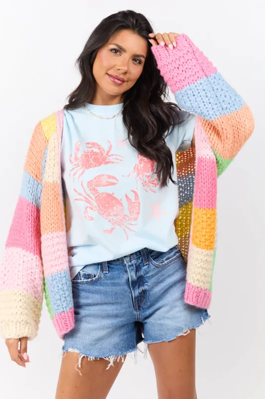 Crabby Chambray Comfort Colors Graphic Tee sold by Pink Lily