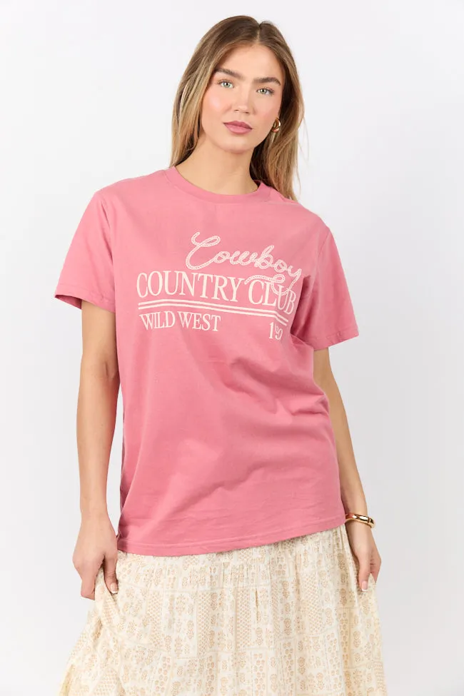 Cowboy Country Club Brick Graphic Tee sold by Pink Lily product image thumbnail 4
