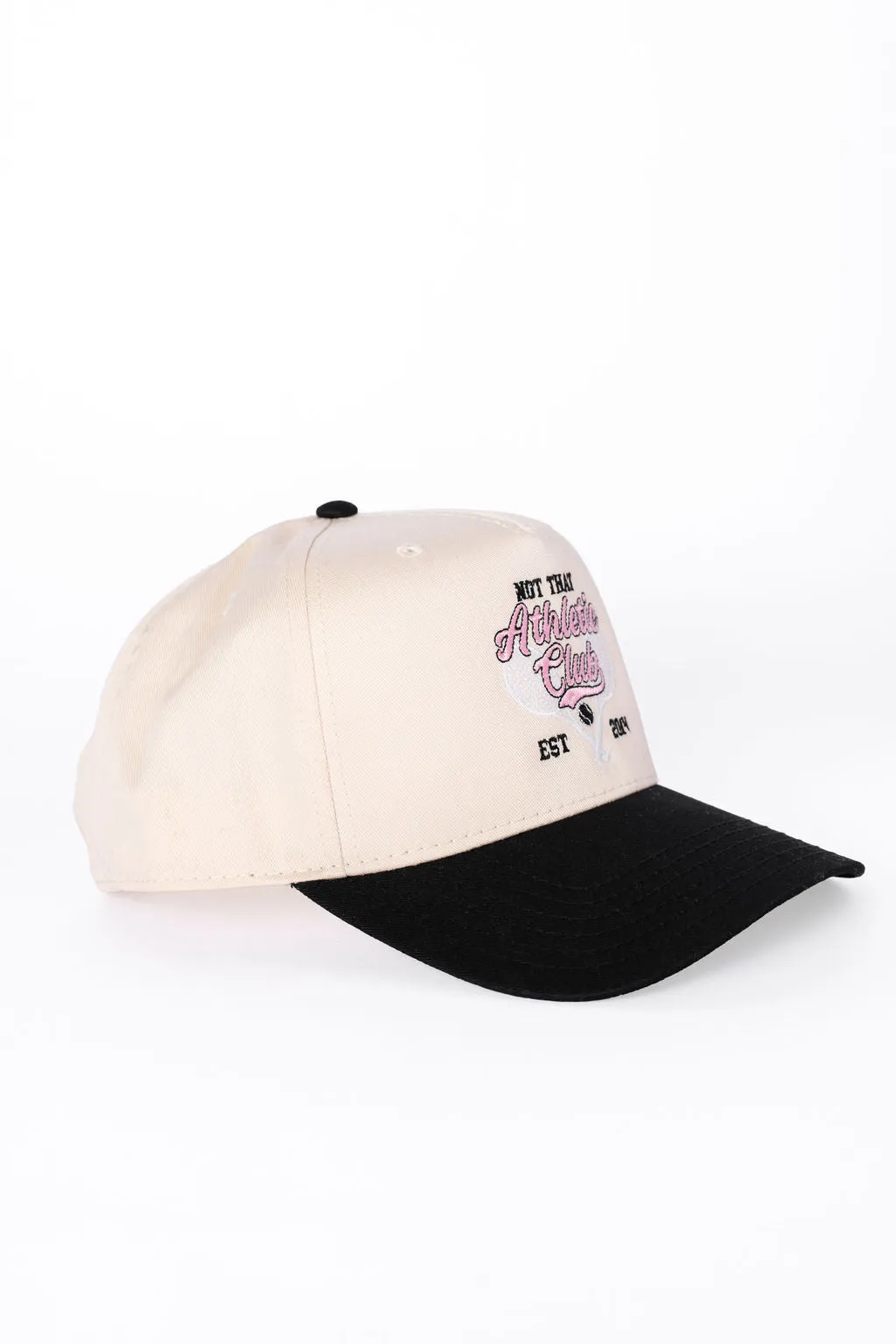 Not That Athletic Club Black and Natural Baseball Hat SALE sold by Pink Lily product image thumbnail 3