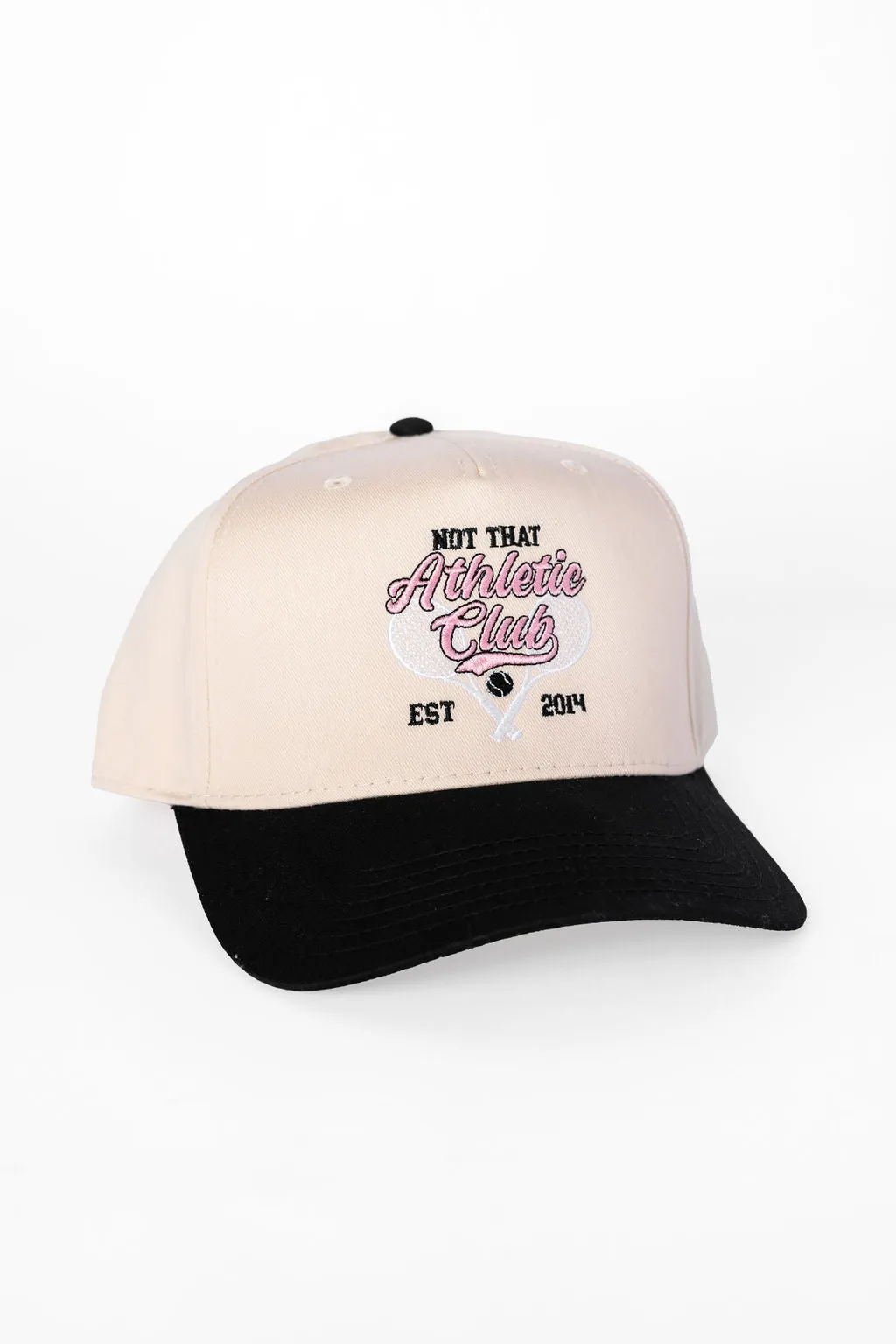 Not That Athletic Club Black and Natural Baseball Hat SALE sold by Pink Lily product image thumbnail 2