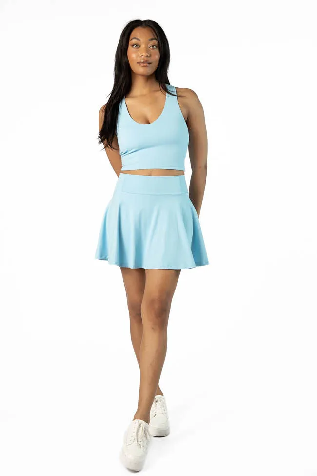 Head Start Blue V-Shaped Back Active Top FINAL SALE sold by Pink Lily product image thumbnail 4