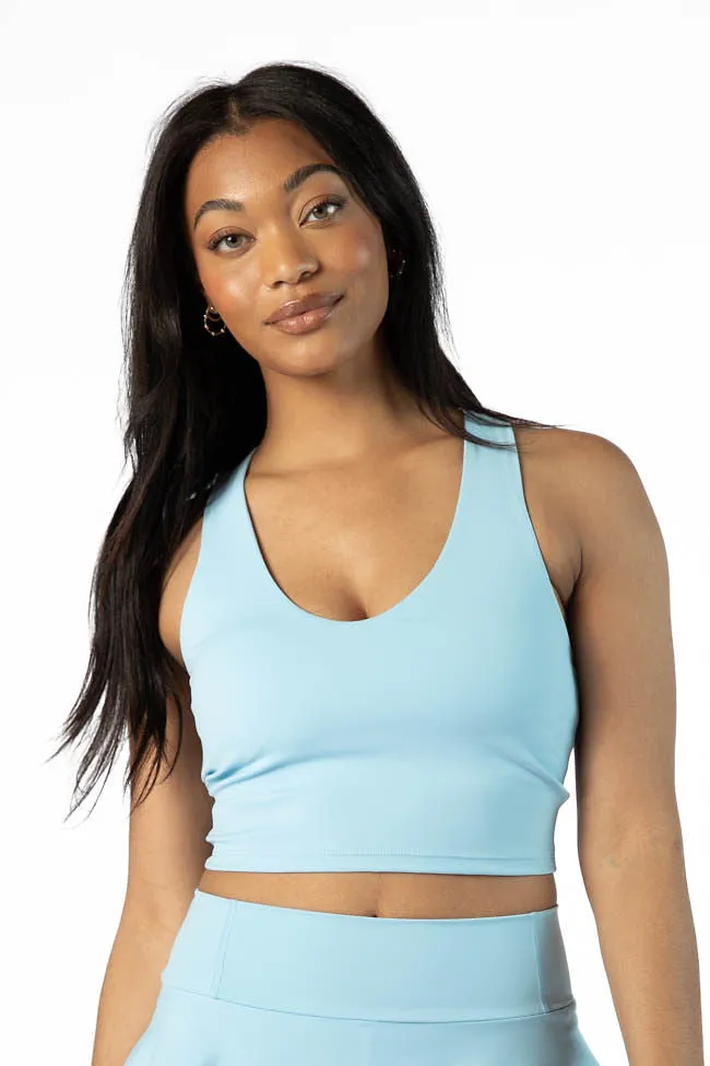 Head Start Blue V-Shaped Back Active Top FINAL SALE sold by Pink Lily product image thumbnail 5