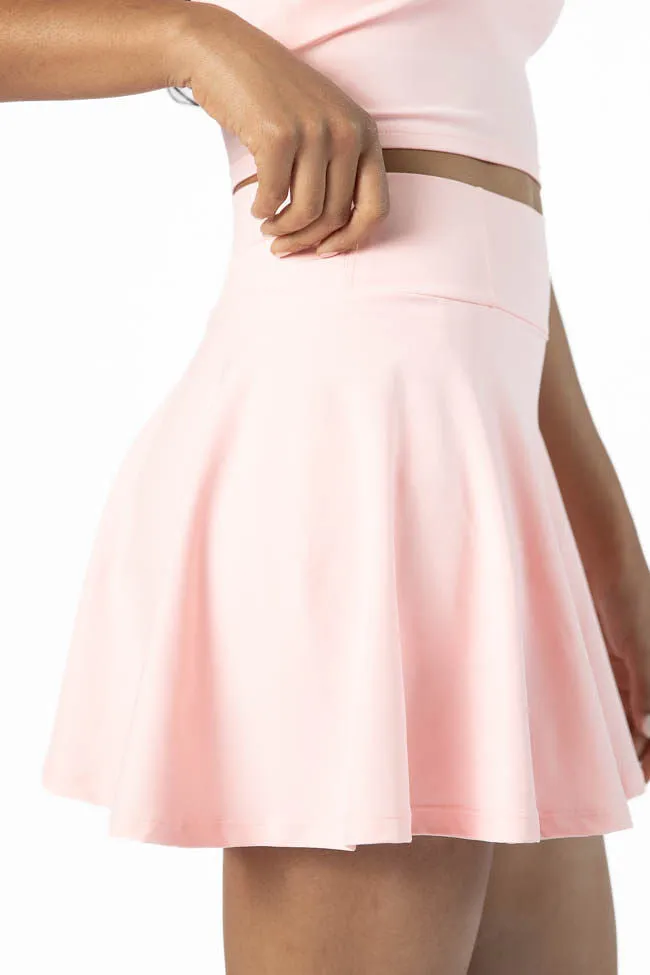 Head Start Light Pink Pleated Active Skirt sold by Pink Lily product image thumbnail 5