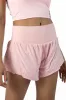 First Place Pink Ribbed Waistband Running Shorts sold by Pink Lily