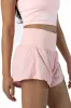 First Place Pink Ribbed Waistband Running Shorts sold by Pink Lily