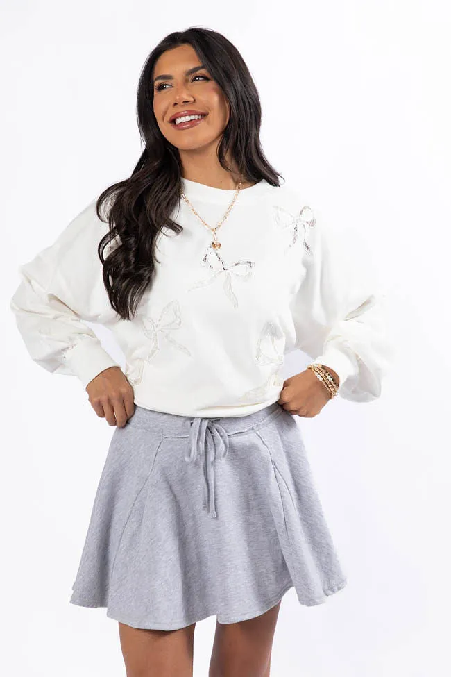 Where To Next Grey Knit Skort FINAL SALE sold by Pink Lily product image thumbnail 2