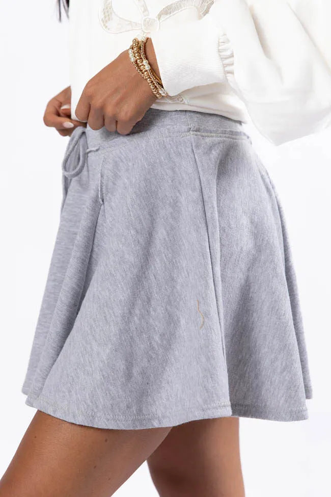 Where To Next Grey Knit Skort FINAL SALE sold by Pink Lily product image thumbnail 5