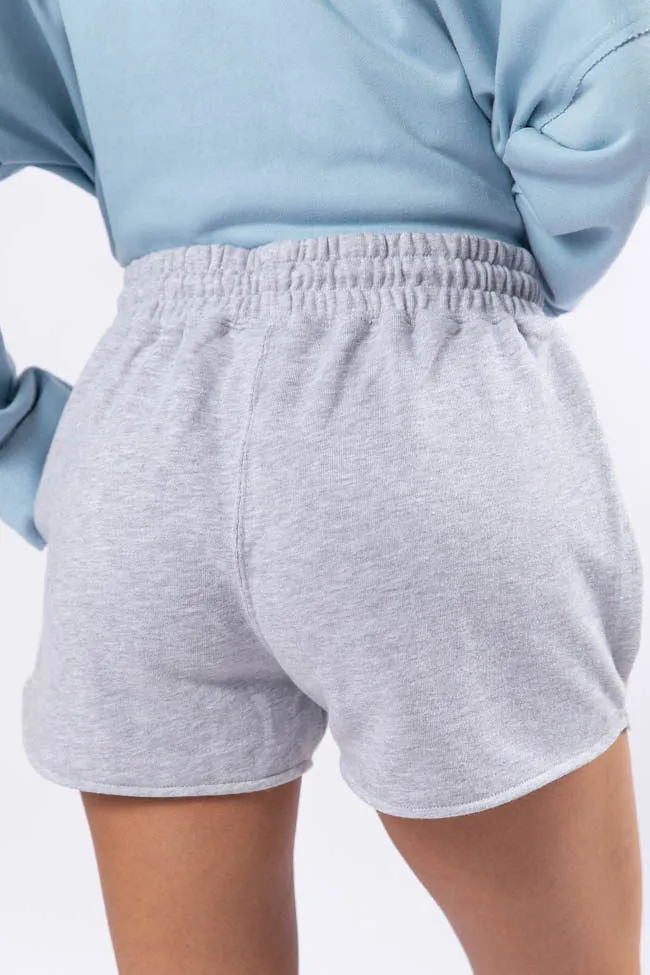 Play Maker Heather Grey Lounge Shorts FINAL SALE sold by Pink Lily product image thumbnail 5