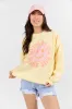 Living On The Bright Side Light Yellow Graphic Sweatshirt sold by Pink Lily