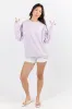 Beach Script Light Lilac Graphic Sweatshirt sold by Pink Lily