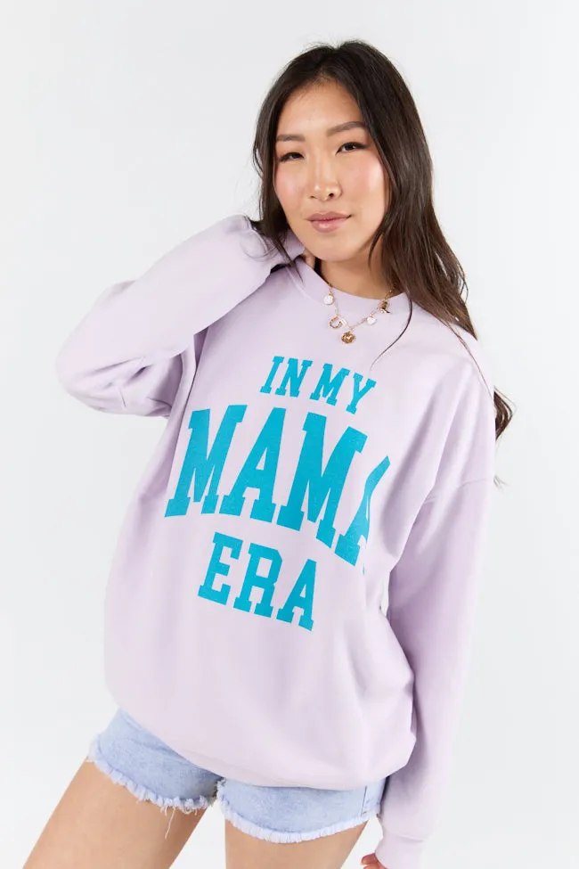 In My Mama Era Light Lilac Graphic Sweatshirt sold by Pink Lily