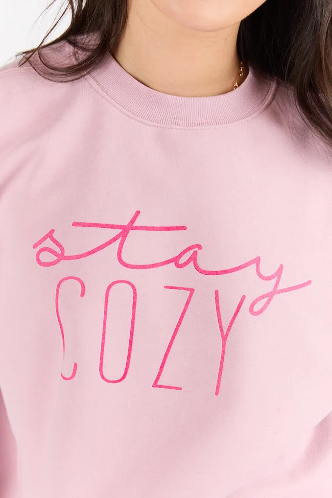 Stay Cozy Mauve Graphic Sweatshirt sold by Pink Lily product image thumbnail 2