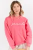 Beach Script Light Red Graphic Sweatshirt SALE sold by Pink Lily
