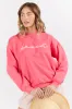 Beach Script Light Red Graphic Sweatshirt SALE sold by Pink Lily