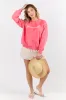 Beach Script Light Red Graphic Sweatshirt SALE sold by Pink Lily
