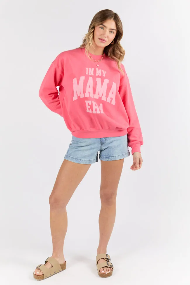 In My Mama Era Light Red Graphic Sweatshirt SALE sold by Pink Lily product image thumbnail 2