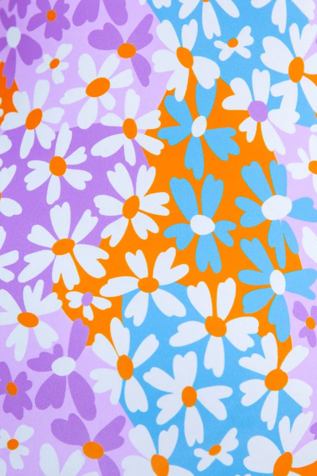 Summer Love Purple Retro Floral One Piece Swimsuit FINAL SALE sold by Pink Lily product image thumbnail 5