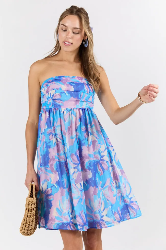At The Oasis Multi Strapless Printed Mini Dress FINAL SALE sold by Pink Lily product image thumbnail 2