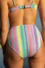 Everyday Fanta-Sea Multi Striped Print Bikini Bottom FINAL SALE sold by Pink Lily