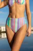 Everyday Fanta-Sea Multi Striped Print Bikini Bottom FINAL SALE sold by Pink Lily