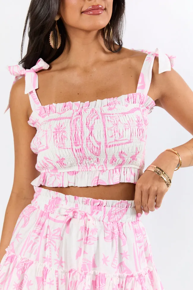 Island Inspiration Pink Icon Print Two Piece Set FINAL SALE sold by Pink Lily product image thumbnail 5