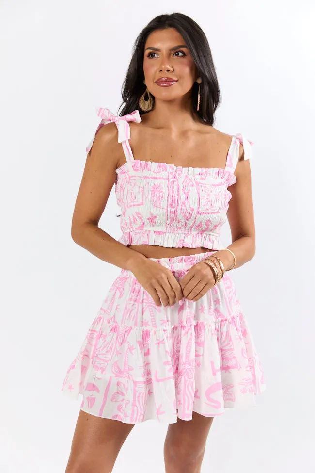 Island Inspiration Pink Icon Print Two Piece Set FINAL SALE sold by Pink Lily product image thumbnail 4