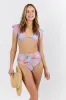 Off The Grid Multi Palm Print Bikini Top FINAL SALE sold by Pink Lily