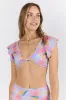 Off The Grid Multi Palm Print Bikini Top FINAL SALE sold by Pink Lily