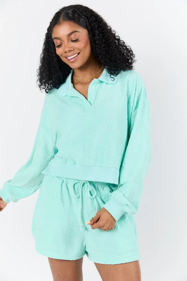 Hammock Haven Mint Textured Terry Knit Set FINAL SALE sold by Pink Lily product image thumbnail 2