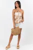 Hold It Together Tan Tropical Braided Halter Tank FINAL SALE sold by Pink Lily