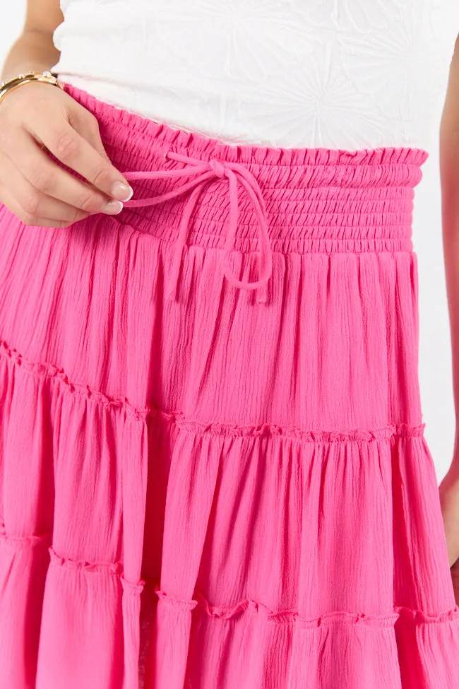 Through The Garden Pink Longer Length Solid Mini Skort FINAL SALE sold by Pink Lily product image thumbnail 3