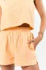 Can't Convince Me Yellow and Coral Striped Woven Set sold by Pink Lily