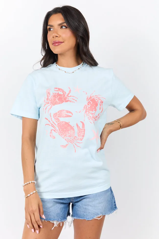Crabby Light Blue Graphic Tee sold by Pink Lily product image thumbnail 2