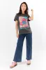 Rooted In Love Dark Grey Graphic Tee sold by Pink Lily