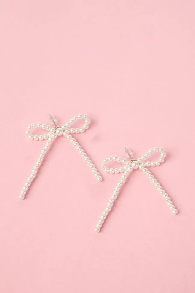 Pearl Bow Earrings sold by Pink Lily product image thumbnail 2