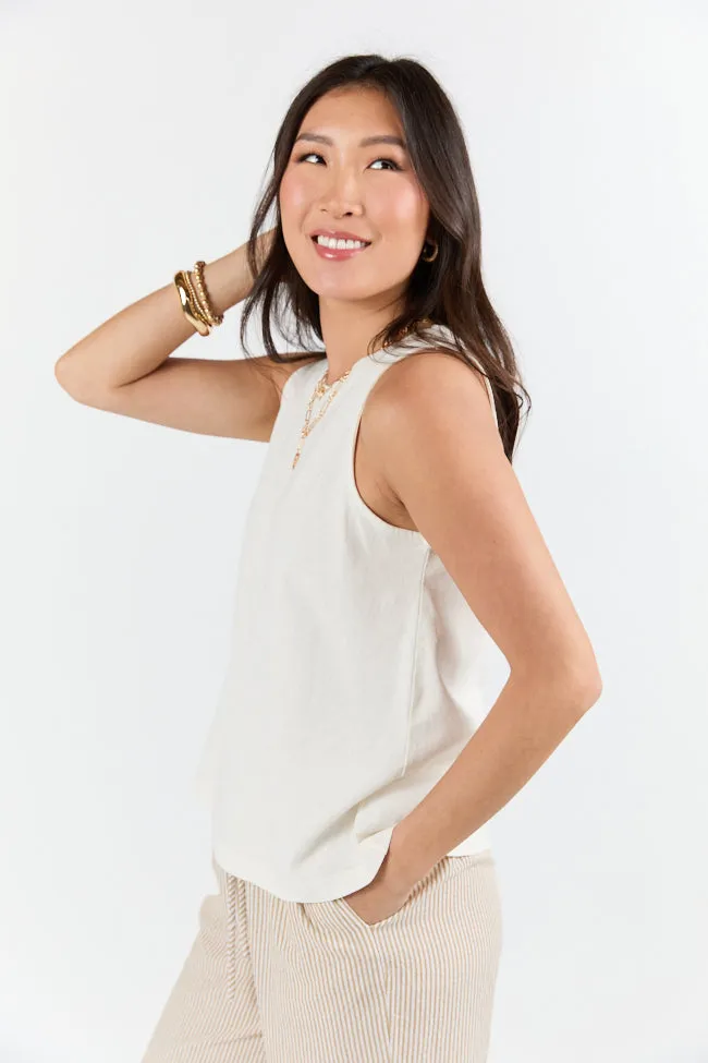 Casual Composure Off White Knit Tank Top sold by Pink Lily product image thumbnail 3