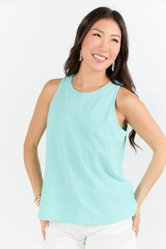 Casual Composure Turquoise Knit Tank Top FINAL SALE sold by Pink Lily