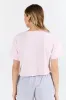 As Cool As It Gets Light Pink Cropped Knit T Shirt sold by Pink Lily