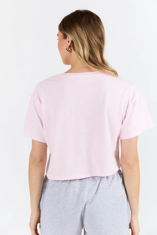 As Cool As It Gets Light Pink Cropped Knit T Shirt sold by Pink Lily product image thumbnail 5