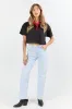 As Cool As It Gets Light Black Cropped Knit T Shirt sold by Pink Lily