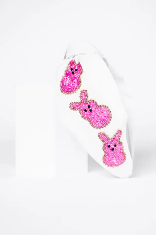 Hoppy Spring Bunny Sequin Headband FINAL SALE sold by Pink Lily