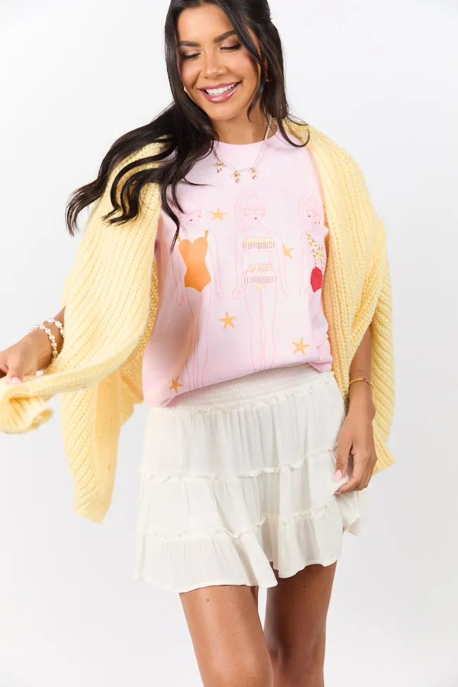 Swim Dolls Pink Graphic Tee Amber Massey X Pink Lily sold by Pink Lily product image thumbnail 5