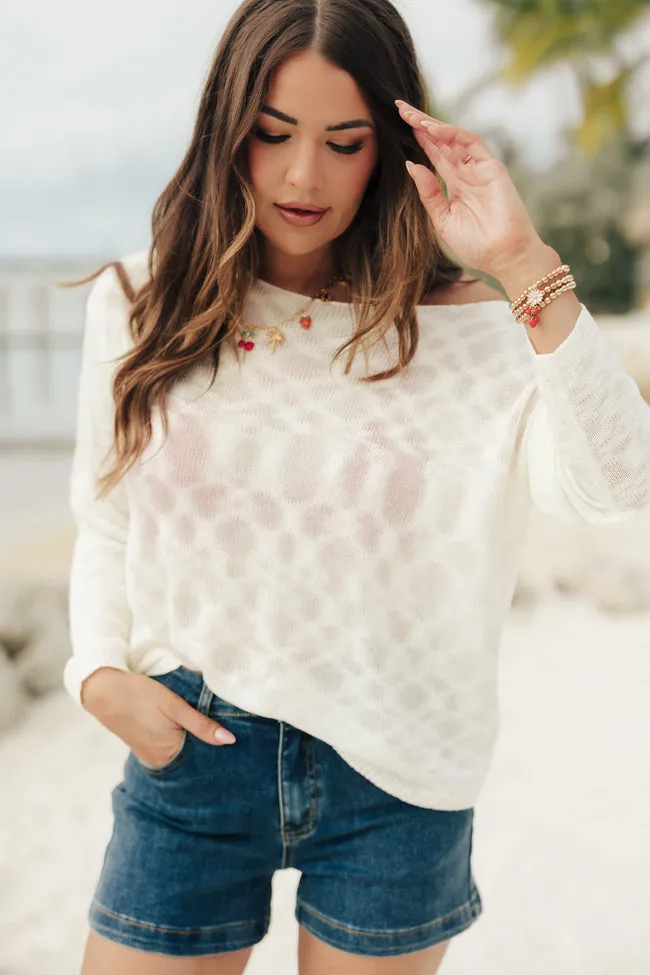 Sunset Key Ivory Sweater Amber Massey X Pink Lily sold by Pink Lily product image thumbnail 2