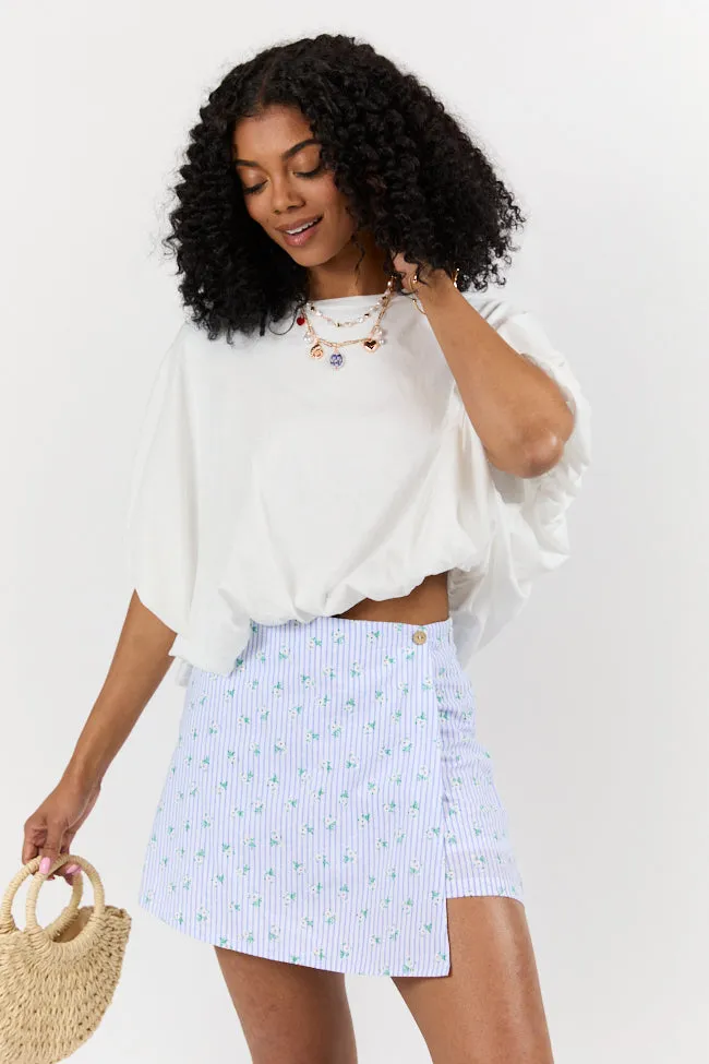 You've Got Me Ivory Bubble Hem Tee sold by Pink Lily product image thumbnail 3