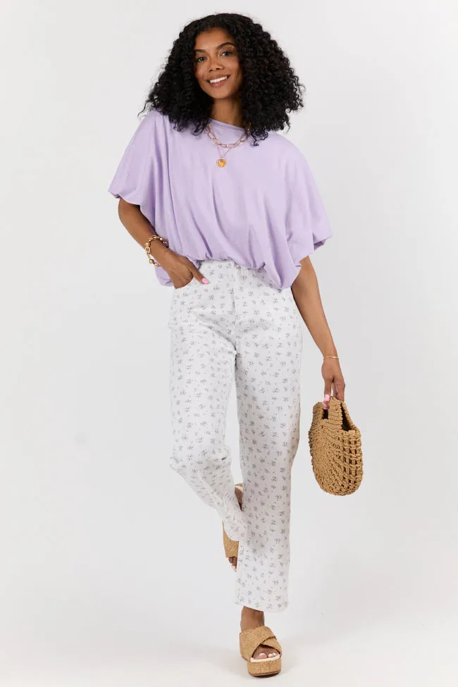 You've Got Me Lavender Bubble Hem Tee sold by Pink Lily product image thumbnail 2