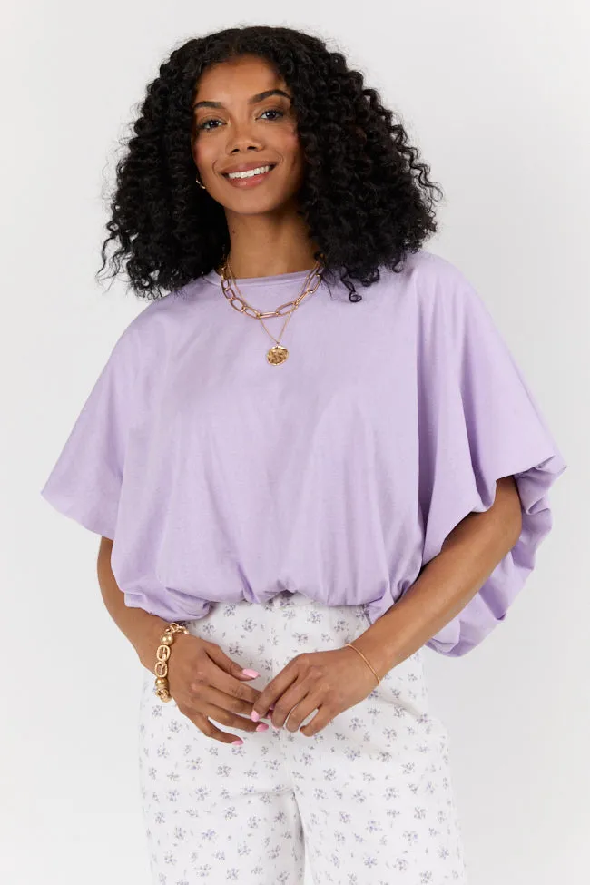 You've Got Me Lavender Bubble Hem Tee sold by Pink Lily product image thumbnail 3