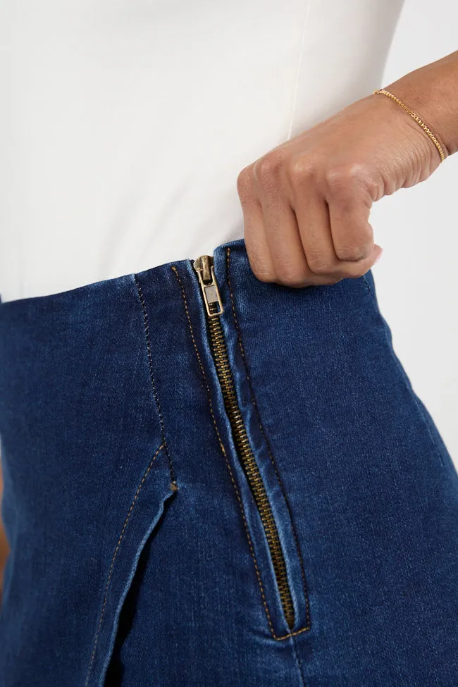 Jessica Dark Wash Denim Skort SALE sold by Pink Lily product image thumbnail 3